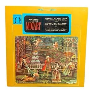 LP Wolfgang Amadeus Mozart  - Concerto No. 3 In G Major For Violin And Orchestra